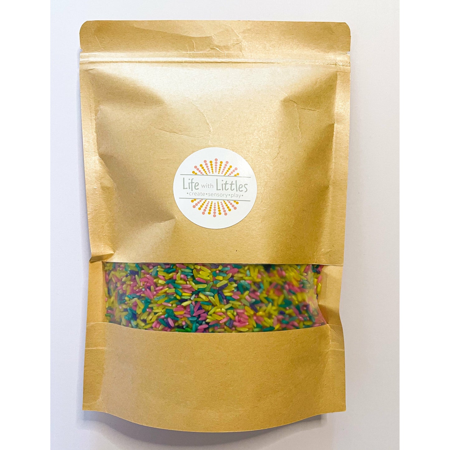 Colored Rice Sensory Bin Filler