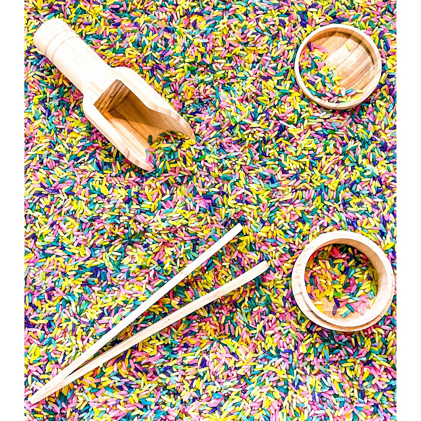 Colored Rice Sensory Bin Filler